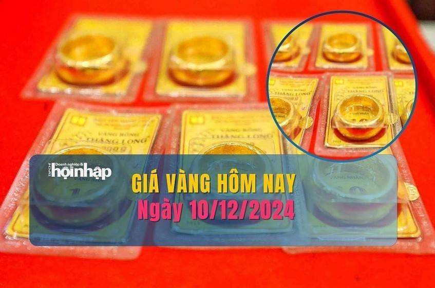 Giá vàng hôm nay 10/12: Vàng nhẫn tăng 500 nghìn đồng/lượng