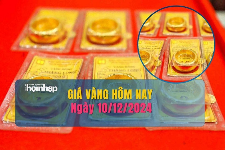 Giá vàng hôm nay 10/12: Vàng nhẫn tăng mạnh hơn nửa triệu đồng/lượng