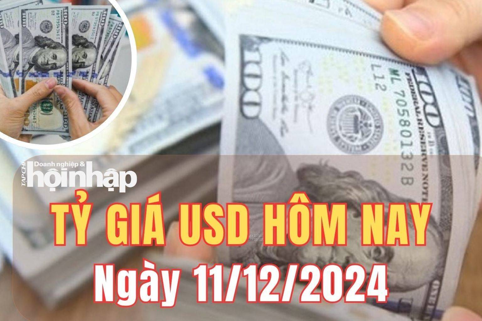 Tỷ giá USD hôm nay 11/12/2024: Đồng USD trong nước và thế giới tăng