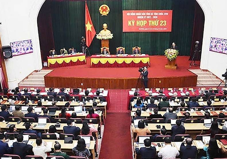 Toàn cảnh Kỳ họp thứ 23, HĐND tỉnh Hà Tĩnh khóa XVIII.
