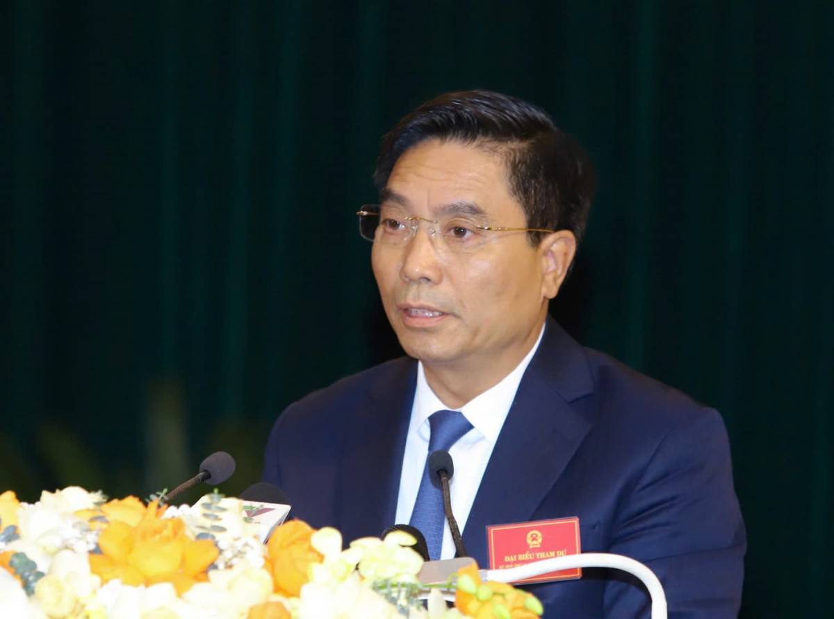 Đồng chí Nguyễn Doãn Anh, Ủy viên Trung ương Đảng, Bí thư Tỉnh ủy phát biểu chỉ đạo tại kỳ họp.