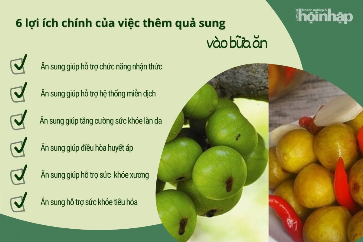 6 lợi ích chính của việc thêm quả sung vào bữa ăn