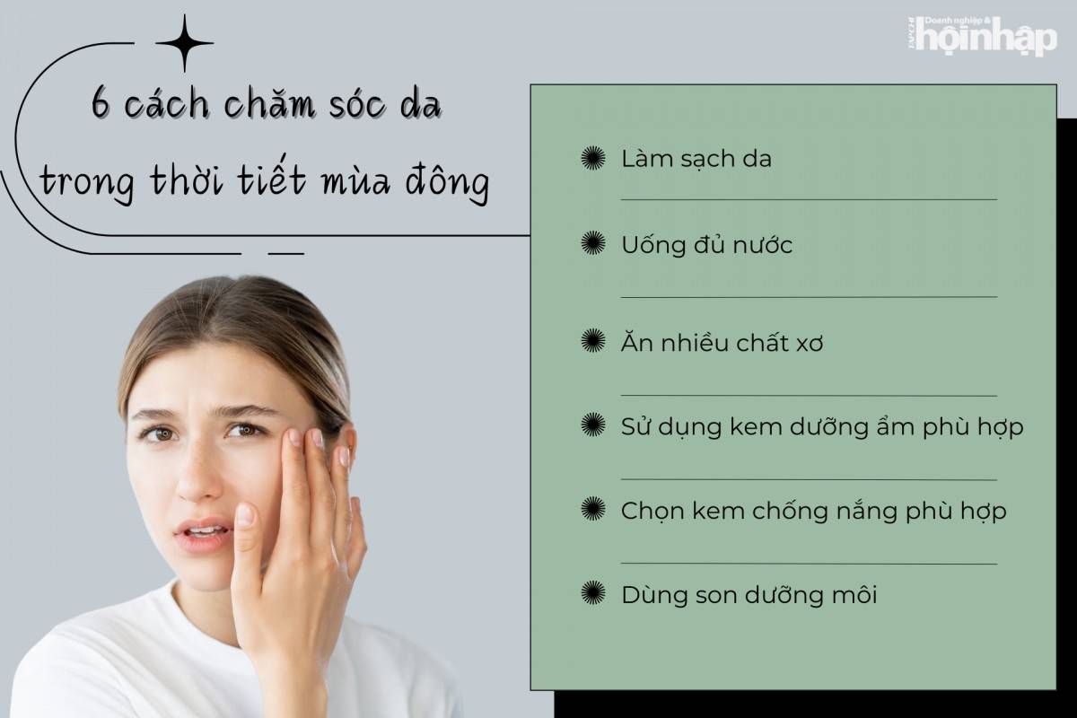 6 cách chăm sóc da trong thời tiết mùa đông
