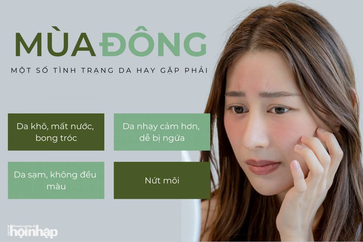 Một số tình trạng da hay gặp phải trong những ngày mùa đông