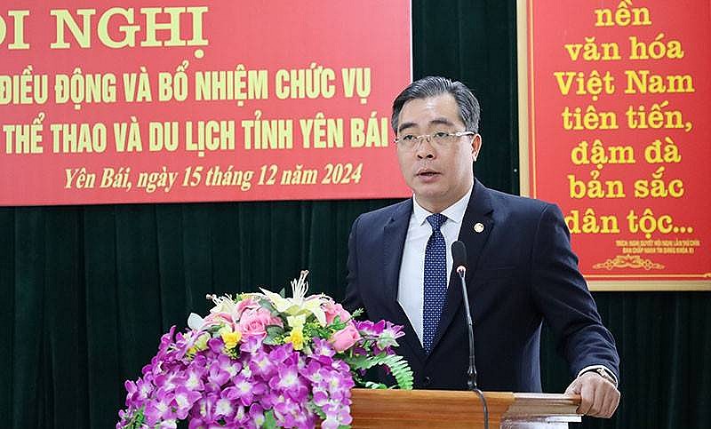 Ông Nông Việt Yên được bổ nhiệm giữ chức vụ Giám đốc Sở Văn hóa, Thể thao và Du lịch tỉnh Yên Bái