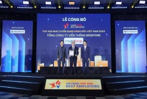MobiFone được vinh danh tại Lễ công bố Top 10 nơi làm việc tốt nhất Việt Nam 2024