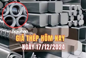 Giá thép hôm nay 17/12: Thép trong nước duy trì ổn định, quặng sắt giảm xuống 105.31 USD/tấn