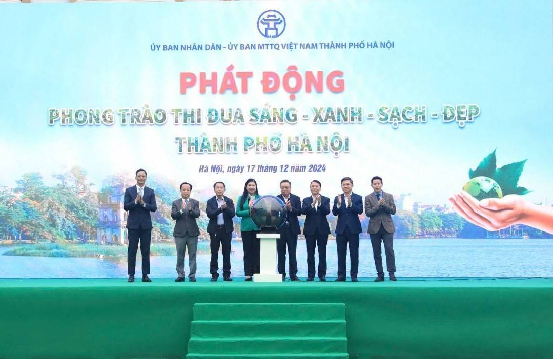 Hà Nội phát động phong trào thi đua “Sáng – Xanh - Sạch – Đẹp”