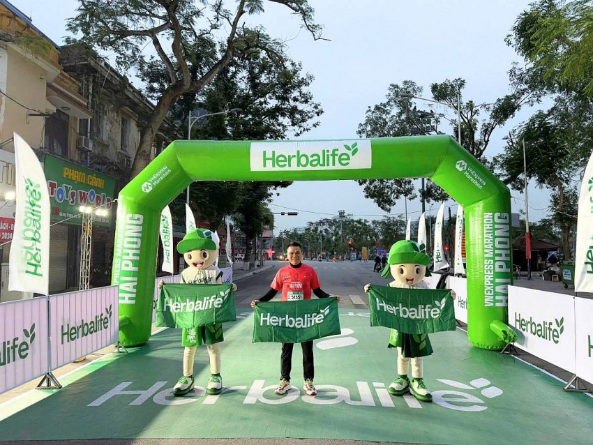 Herbalife Việt Nam tài trợ dinh dưỡng cho Giải chạy VnExpress Marathon Hải Phòng