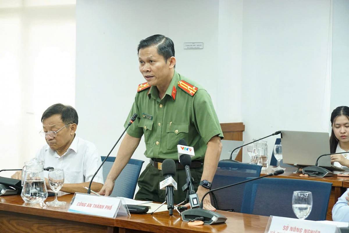 Thượng tá Nguyễn Thăng Long - Phó Trưởng phòng tham mưu Công an TP. Hồ Chí Minh 
