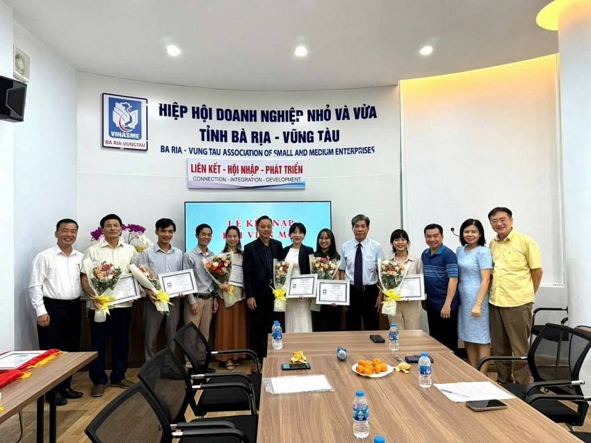 Hiệp hội Doanh nghiệp nhỏ và vừa tỉnh Bà Rịa – Vũng Tàu kết nạp hội viên mới.