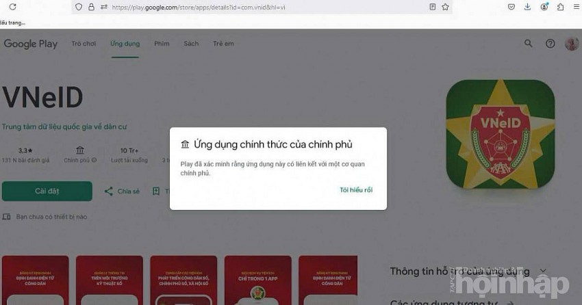 Ra mắt tính năng ''Ứng dụng chính thức của Chính phủ'' trên Google Play