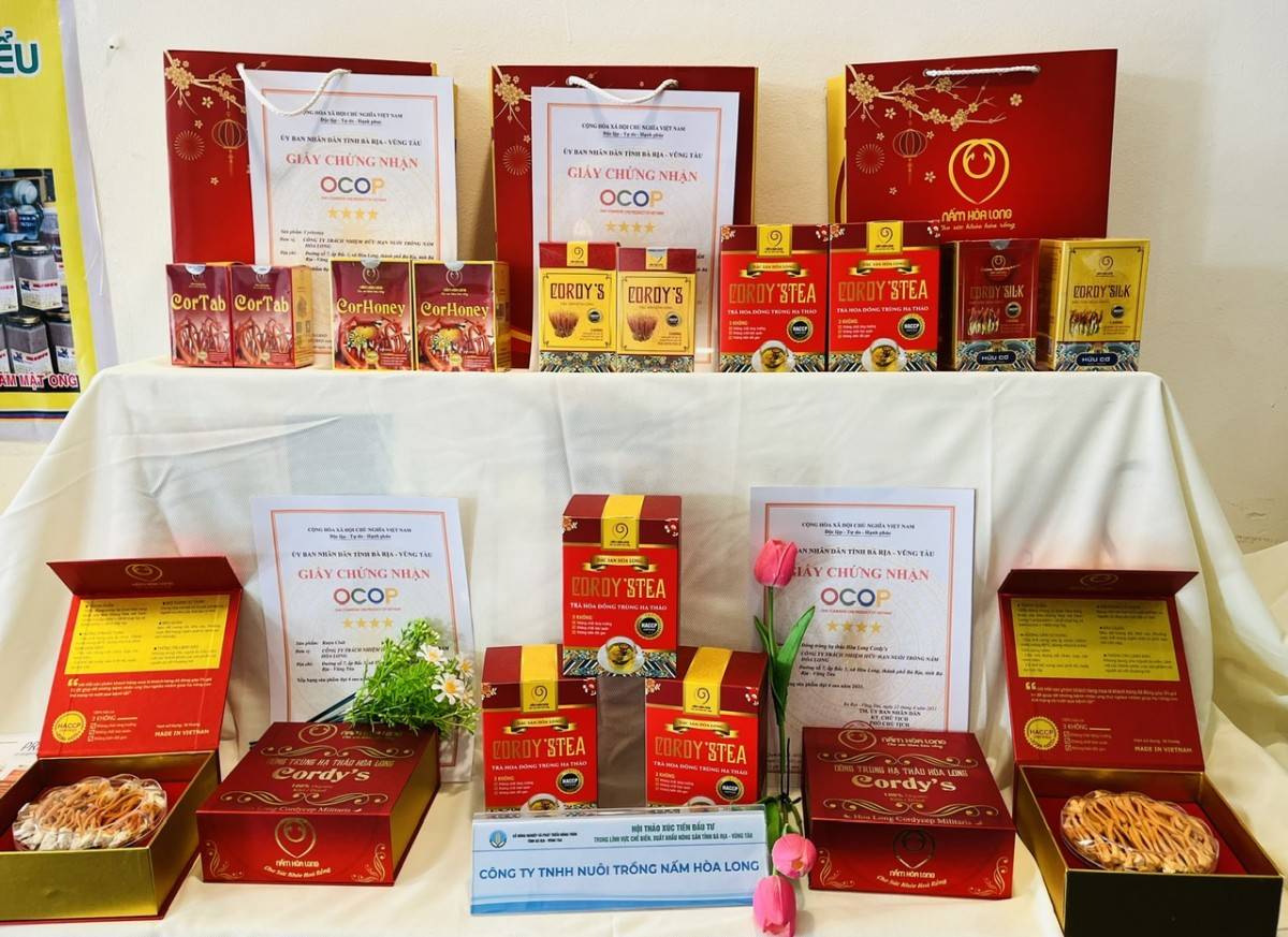 Các sản phẩm OCOP của tỉnh BR - VTđược giới thiệu đến đông đảo doanh nghiệp tại TP Hồ Chí Minh.