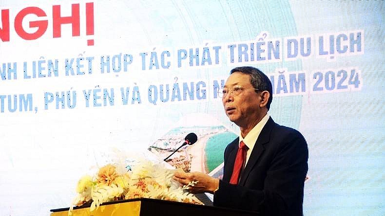 Ông Trần Văn Thanh, Giám đốc Sở Du lịch Bình Định phát biểu tại hội nghị.