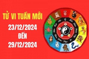 Tử vi tuần mới 12 con giáp từ 23/12 - 29/12/2024 sẽ cung cấp cho bạn những dự đoán chi tiết về Tài chính, công việc, sức khỏe và tình cảm