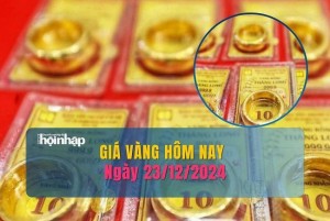 Giá vàng hôm nay 23/12: Vàng miếng lao dốc