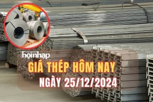 Giá thép hôm nay 25/12: Thép nội địa ổn định, thép quốc tế phục hồi mạnh