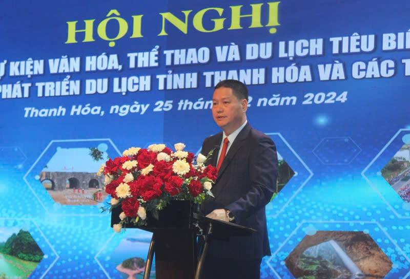 Giám đốc Sở VH,TT&DL Thanh Hóa Phạm Nguyên Hồng phát biểu khai mạc hội nghị.