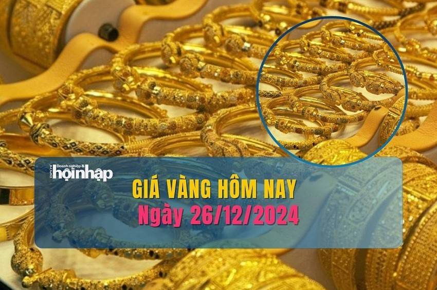 Giá vàng hôm nay 26/12: Giá vàng nhẫn tròn trơn tăng vọt