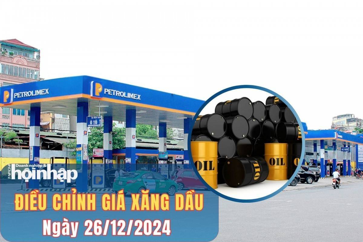 Giá xăng dầu chiều ngày 26/12: Giá xăng, dầu trong nước đồng loạt giảm