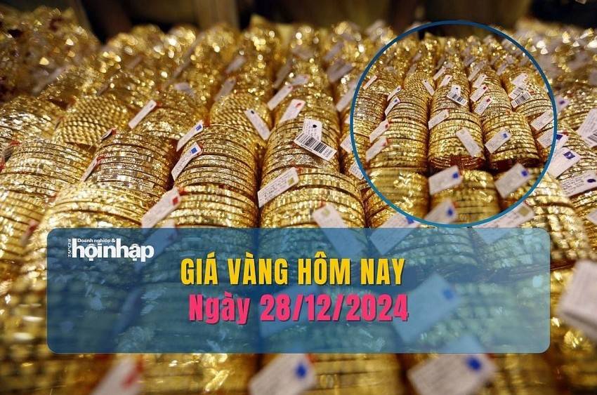 Giá vàng hôm nay 28/12: Giá vàng miếng SJC, vàng nhẫn tròn trơn tiếp đà tăng vọt