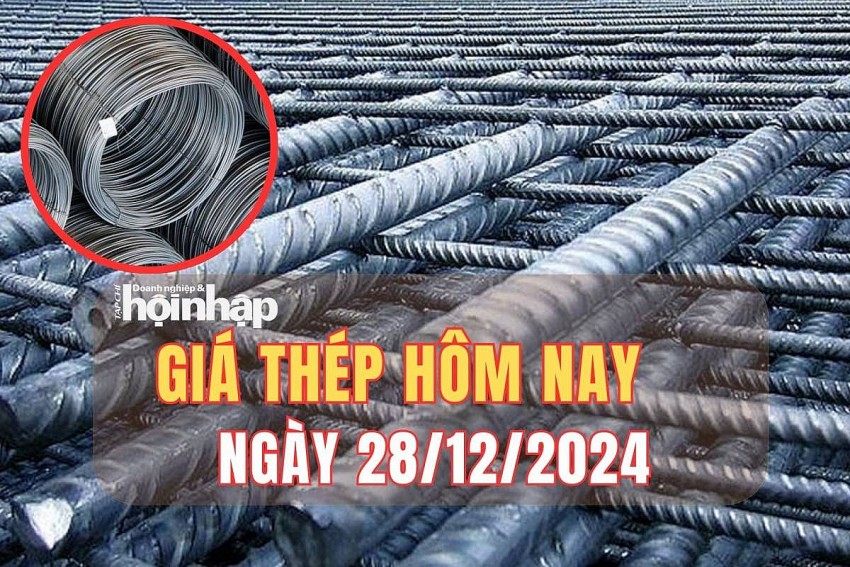 Giá thép hôm nay 28/12: Giá thép thanh trên sang giao dịch tăng 0,24% lên mức 3.269 CNY/tấn