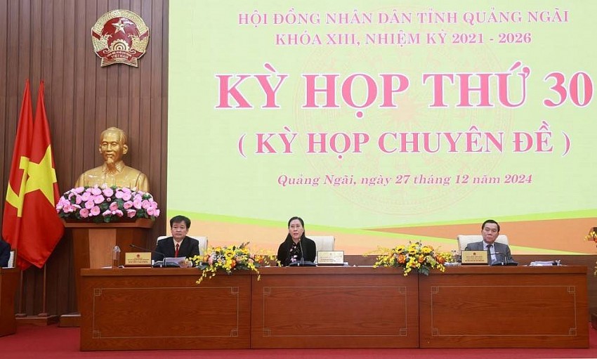 Kỳ họp thứ 30 (kỳ họp chuyên đề), HĐND tỉnh Quảng Ngãi khóa XIII, nhiệm kỳ 2021 - 2026