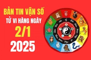 Tử vi - Vận số ngày 02/01/2025:  Con giáp nào có vận tài lộc bừng sáng, có nhiều cơ hội mới trong sự nghiệp?