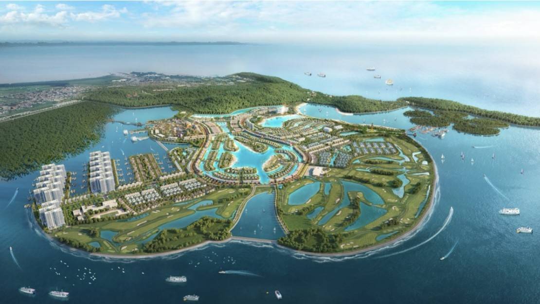 Phối cảnh tổng quan siêu quần thể du lịch, nghỉ dưỡng và vui chơi giải trí Khu du lịch Quốc tế Đồi Rồng - Dragon Ocean Đồ Sơn (nguồn Dragon Ocean Đồ Sơn)