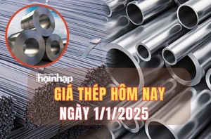 Giá thép hôm nay 1/1: Giá thép quốc tế tăng, trong nước giữ nguyên giá bán