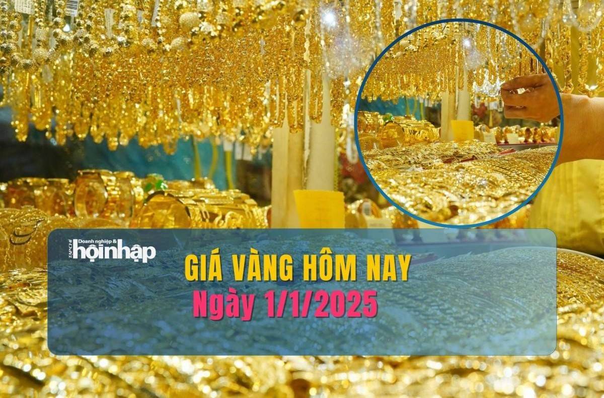 Giá vàng hôm nay 1/1: Giá vàng miếng SJC, vàng nhẫn tròn trơn tiếp đà giảm mạnh