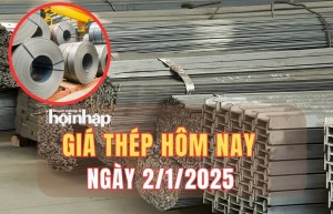 Giá thép hôm nay 2/1: Giá thép trên sàn giao dịch tăng nhẹ, thép trong nước ổn định