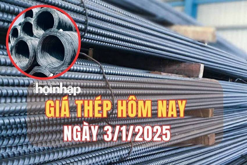 Giá thép hôm nay 3/1: Giá thép quốc tế giảm mạnh, thép nội địa giữ nguyên giá bán