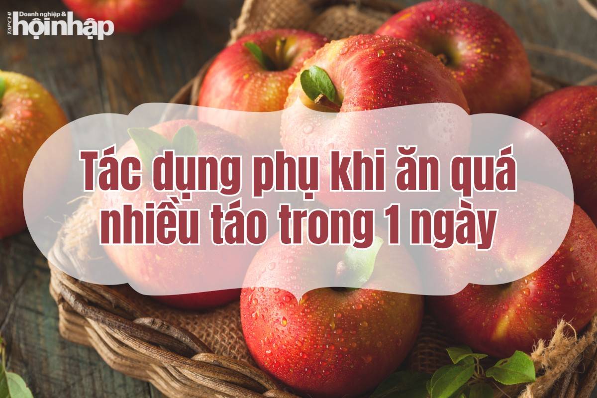 Tác dụng phụ khi ăn quá nhiều táo trong 1 ngày Tác dụng phụ khi ăn quá nhiều táo trong 1 ngày