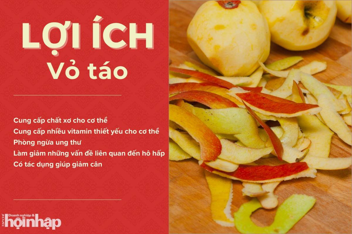 Lợi ích của vỏ táo đối với sức khoẻ Lợi ích của vỏ táo đối với sức khoẻ