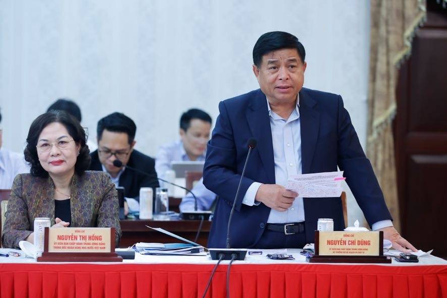 Bộ trưởng Bộ Kế hoạch và Đầu tư Nguyễn Chí Dũng phát biểu tại buổi làm việc - Ảnh: VGP/Nhật Bắc Bộ trưởng Bộ Kế hoạch và Đầu tư Nguyễn Chí Dũng phát biểu tại buổi làm việc - Ảnh: VGP/Nhật Bắc