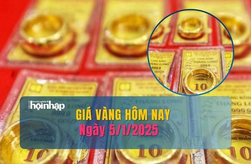 Giá vàng hôm nay 5/1: Giá vàng nhẫn tròn trơn chốt tuần tăng vọt