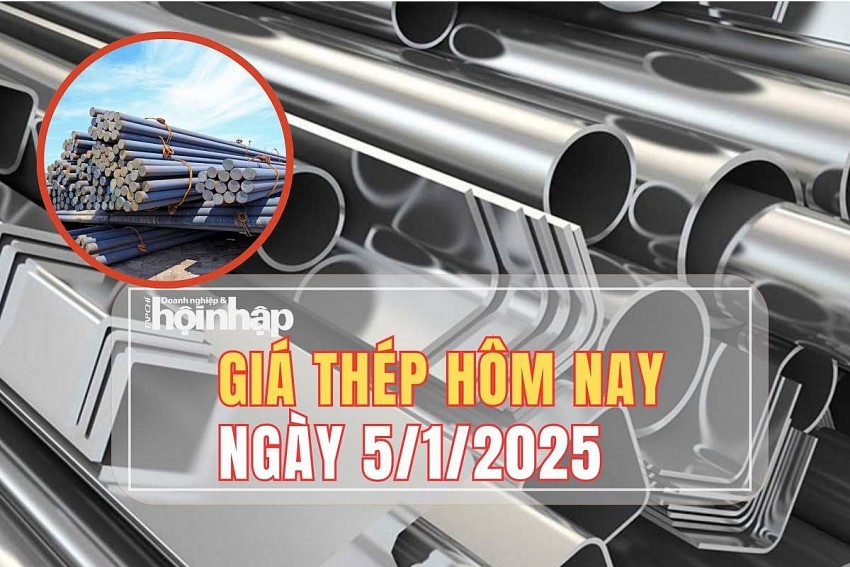 Giá thép hôm nay 5/1: Giá thép thanh trên sàn Thượng Hải giảm dưới 3.300 CNY/tấn, thép trong nước ổn định