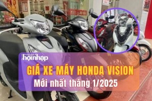 Giá xe máy Honda Vision mới nhất tháng 1/2025, giá xe Vision bản tiêu chuẩn từ 31 triệu đồng