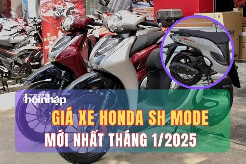 Giá xe máy Honda SH Mode mới nhất tháng 1/2025, giá xe SH Mode bản tiêu chuẩn từ 59 triệu đồng