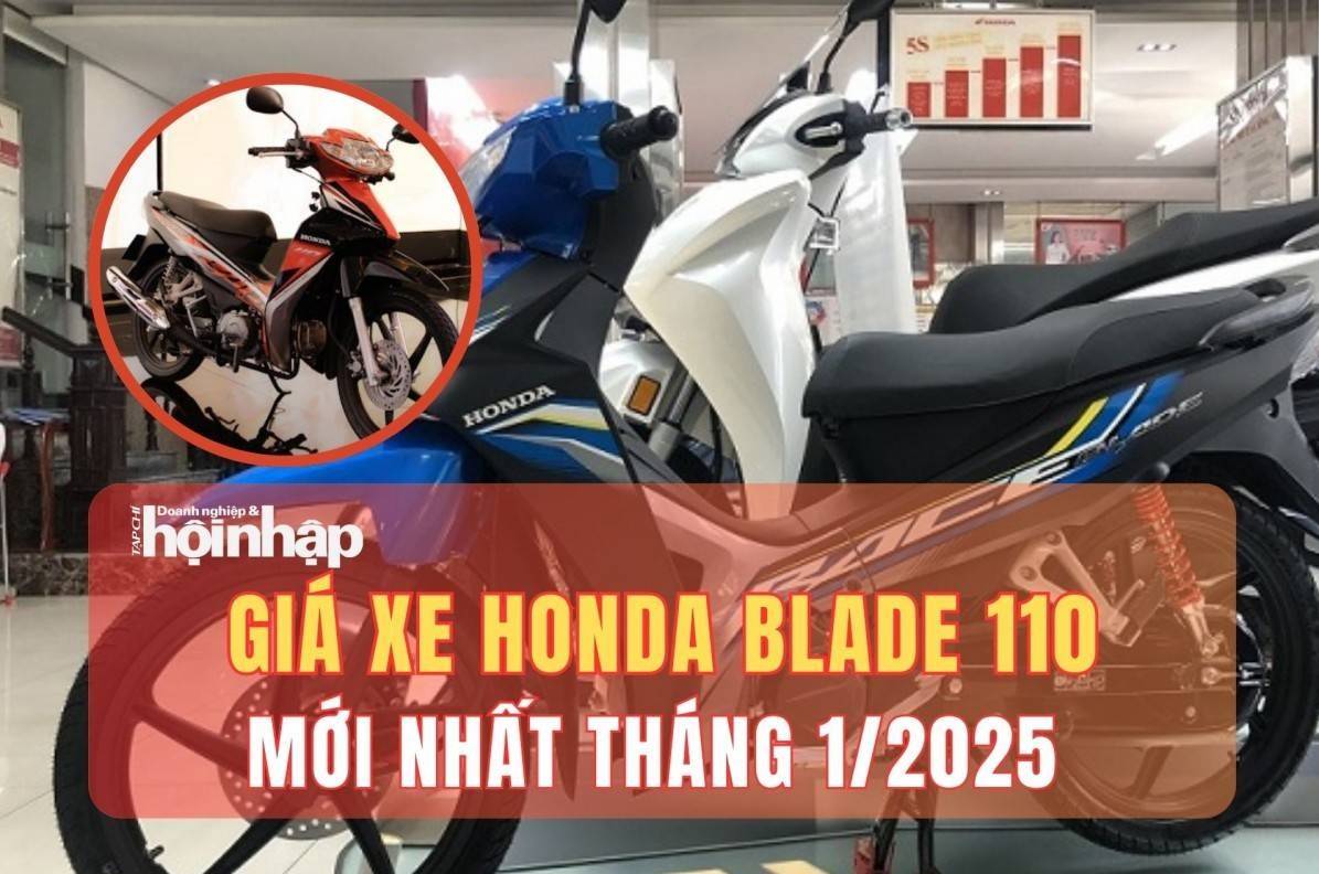 Giá xe máy Honda Blade 110 mới nhất tháng 1/2025, giá xe Blade 110 bản tiêu chuẩn từ 18 triệu đồng