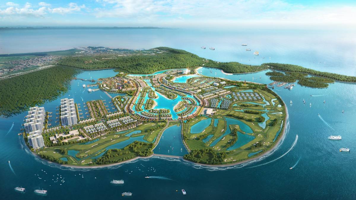 Phối cảnh tổng quan siêu quần thể du lịch, nghỉ dưỡng và vui chơi giải trí Khu du lịch Quốc tế Đồi Rồng – Dragon Ocean Đồ Sơn. (Nguồn Dragon Ocean Đồ Sơn)