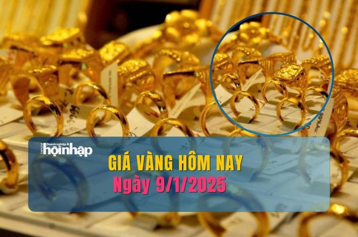 Giá vàng hôm nay 9/1: Vàng nhẫn tròn trơn, vàng miếng SJC tiếp đà tăng mạnh