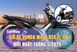 Giá xe máy Honda Wave RSX FI 110 mới nhất tháng 1/2025, giá xe Wave RSX FI 110 bản tiêu chuẩn từ 22 triệu đồng