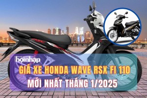 Giá xe máy Honda Wave RSX FI 110 mới nhất tháng 1/2025, giá xe Wave RSX FI 110 bản tiêu chuẩn từ 22 triệu đồng