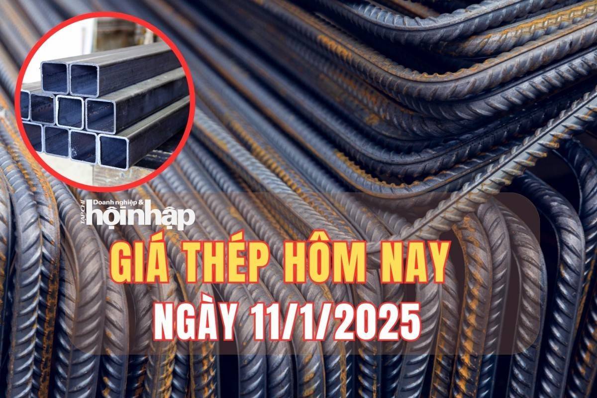 Giá thép hôm nay 11/1: Giá thép trên sàn Thượng Hải giảm nhẹ, thép trong nước ổn định