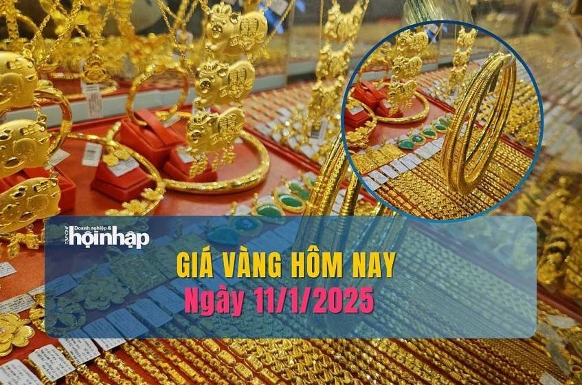 Giá vàng hôm nay 11/1: Vàng nhẫn tròn trơn, vàng miếng SJC tăng vượt mốc 86 triệu đồng/lượng