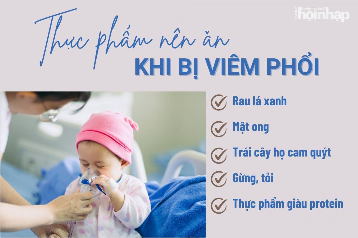 Những thực phẩm nên ăn khi bị viêm phổi