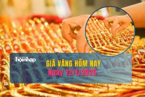 Giá vàng hôm nay 12/1: Vàng nhẫn tròn trơn chốt tuần tăng mạnh