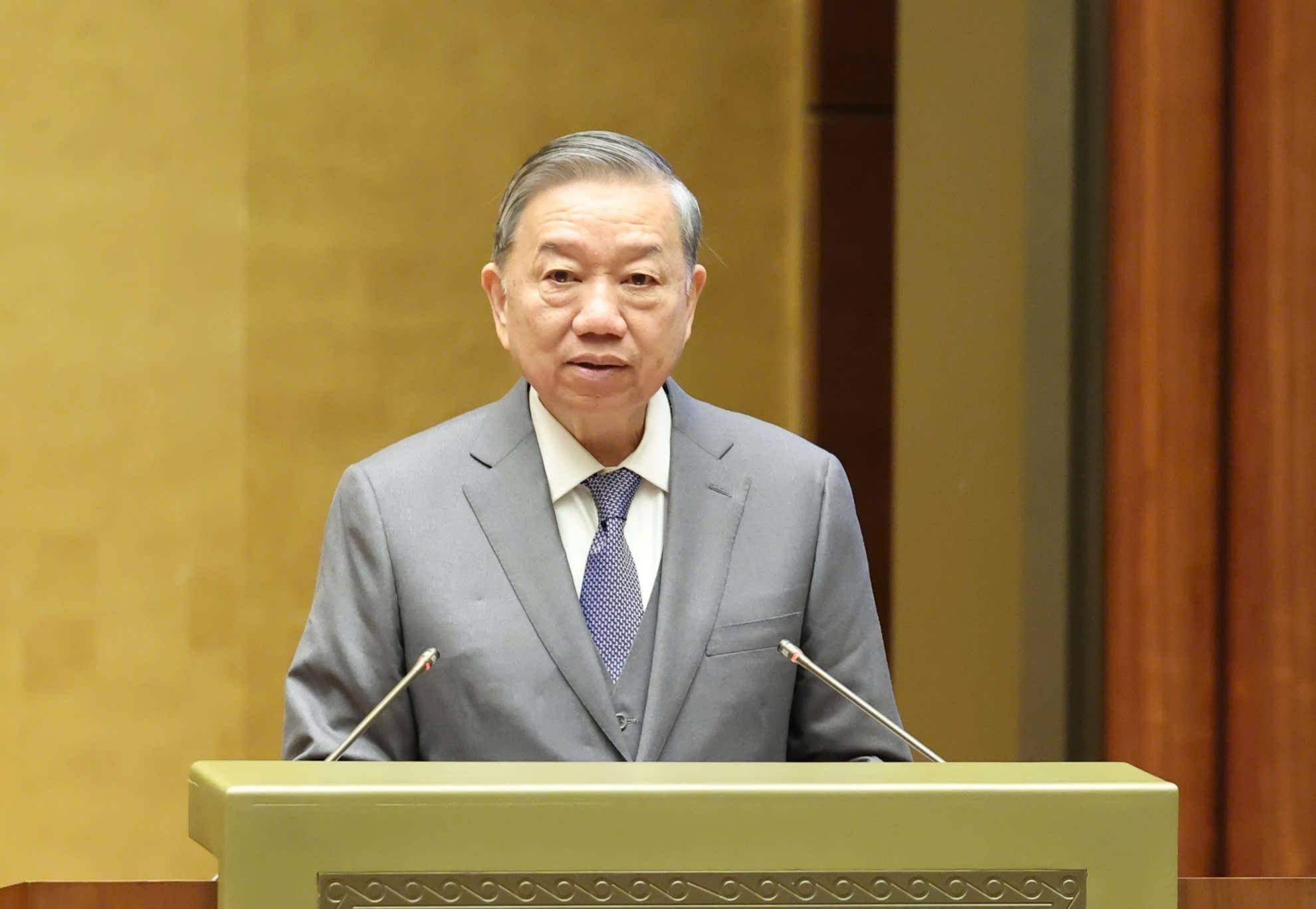 Tổng Bí thư Tô Lâm phát biểu tại Hội nghị toàn quốc về đột phá phát triển khoa học, công nghệ, đổi mới sáng tạo và chuyển đổi số quốc gia - Ảnh: VGP/Nhật Bắc